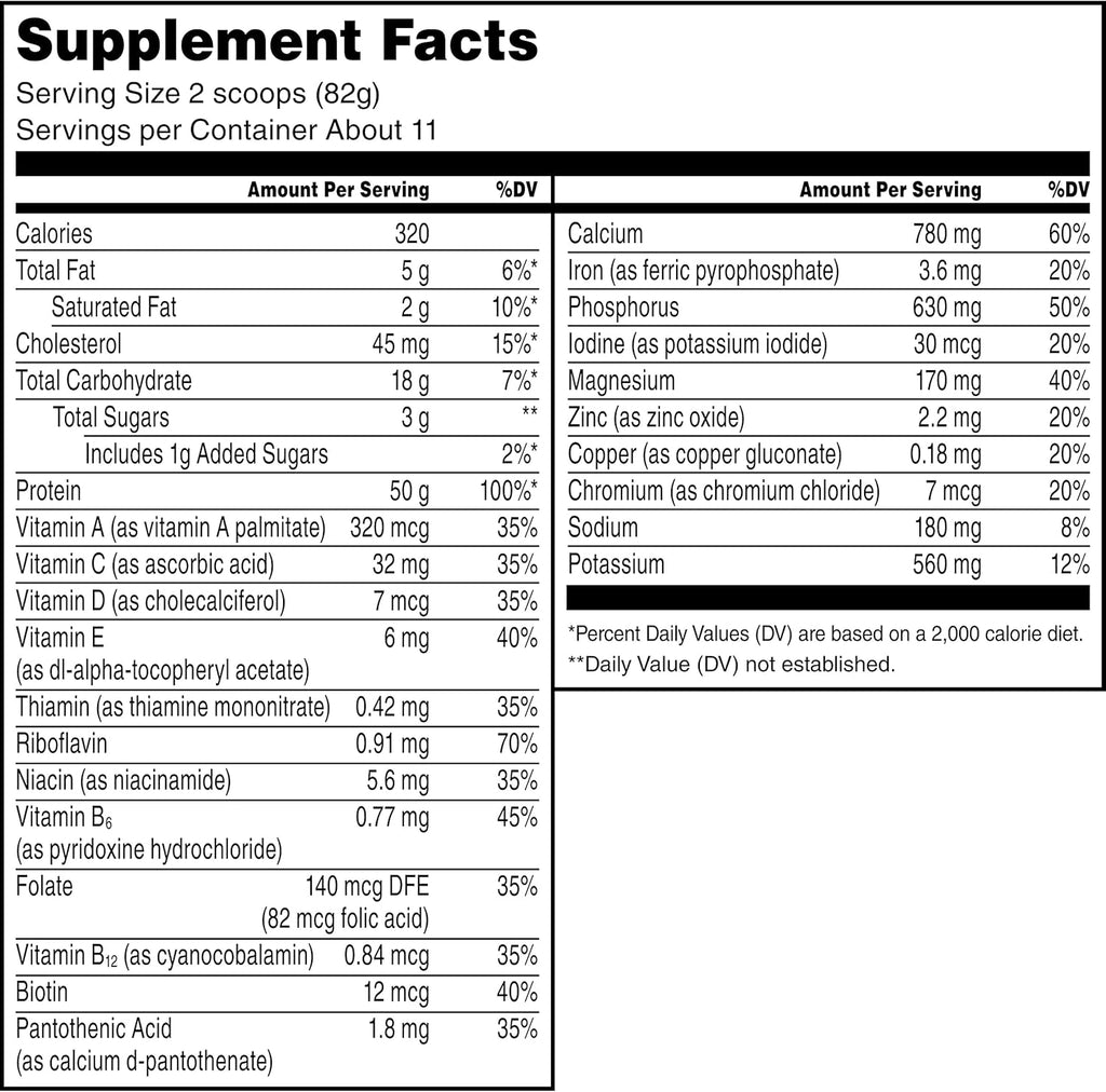 Protein Powder Supplement Intense Vanilla 2 Pound k7