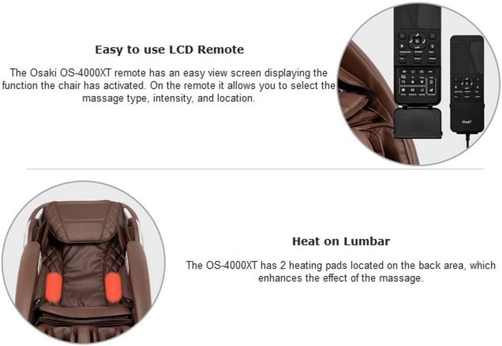 Full Body L-Track Massage Chair with Zero Gravity Brown k7p