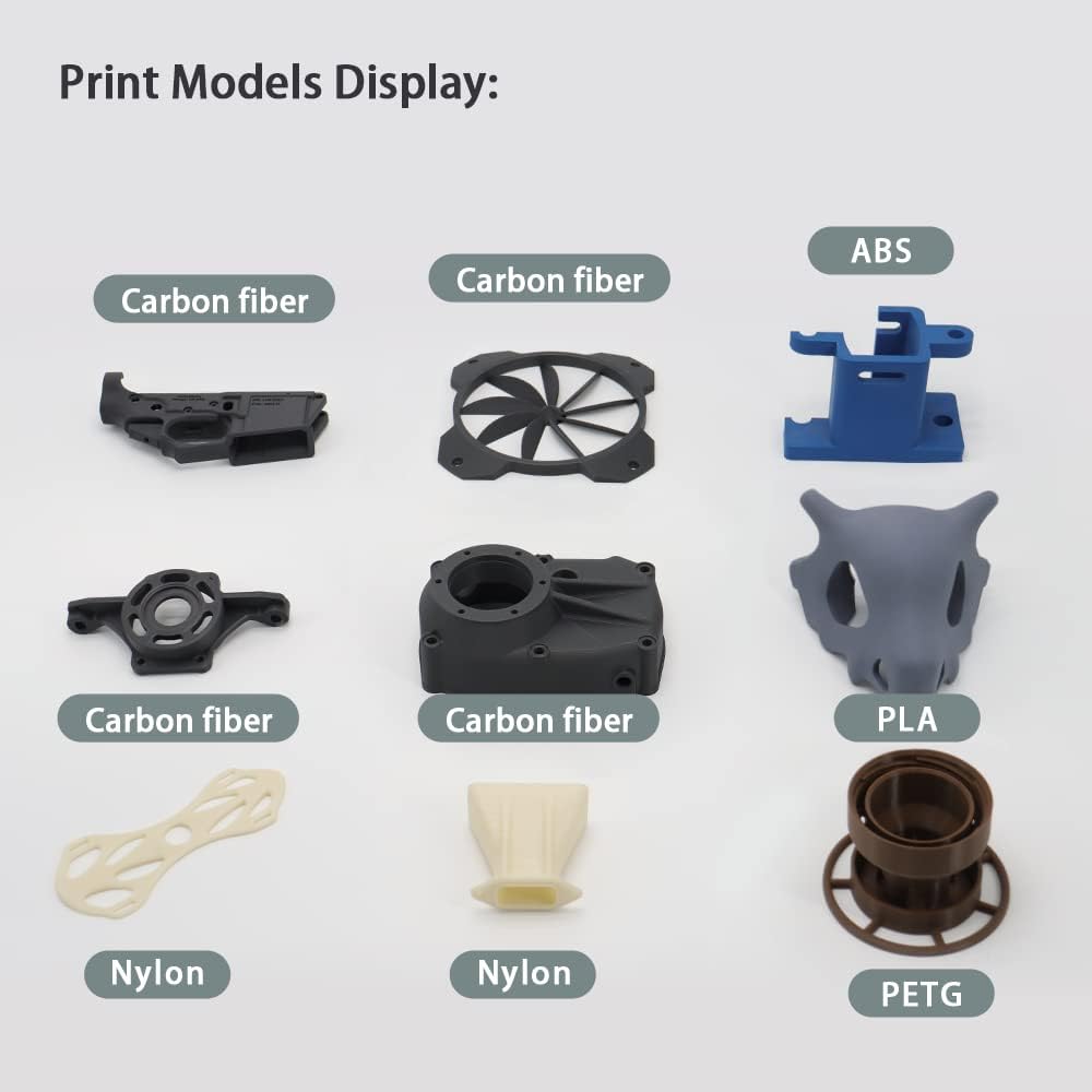 Industrial 3D Printer for Carbon Fiber Nylon, Auto Leveling 7k