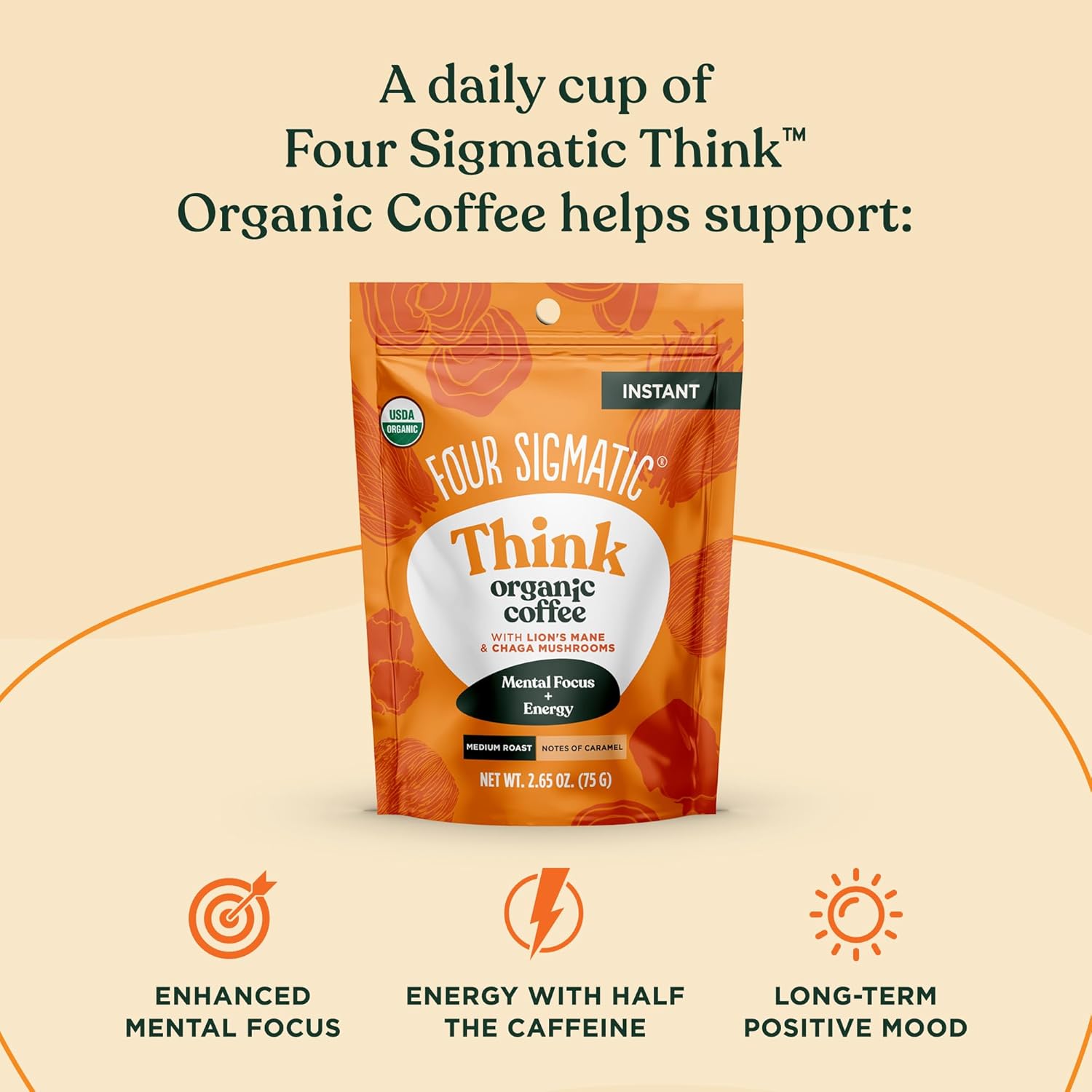 Organic Mushroom Coffee Instant Mix with Lion's Mane and Chaga q7