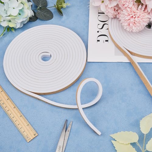 Foam Insulation Tape Self Adhesive Soundproofing Weather Stripping 10m x 10mm x 2.5mm k7