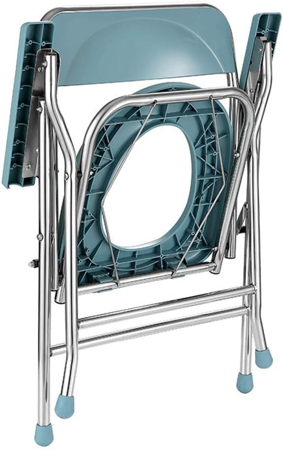 Bathroom Safety Toilet Shower Chair Folding Bedside Potty for Elderly Disabled k7m