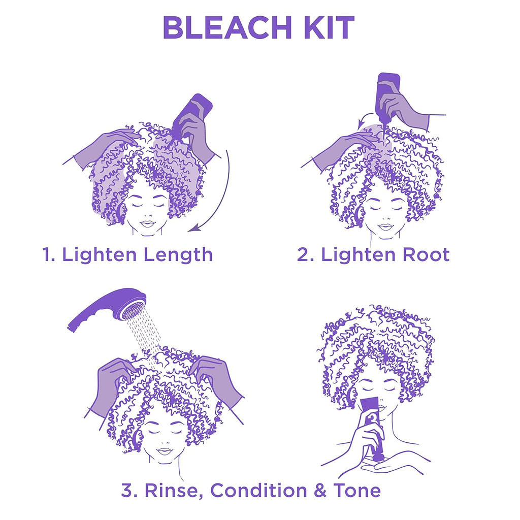Hair Bleaching Kit for Dark Hair, Bleach Blonde Toner a7