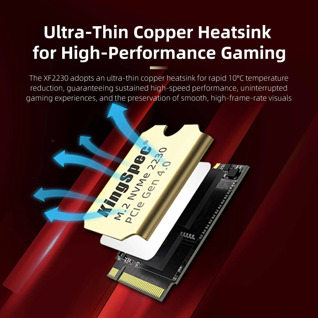 M.2 2230 SSD PCIe 4.0 5000MB/s with Heatsink k7