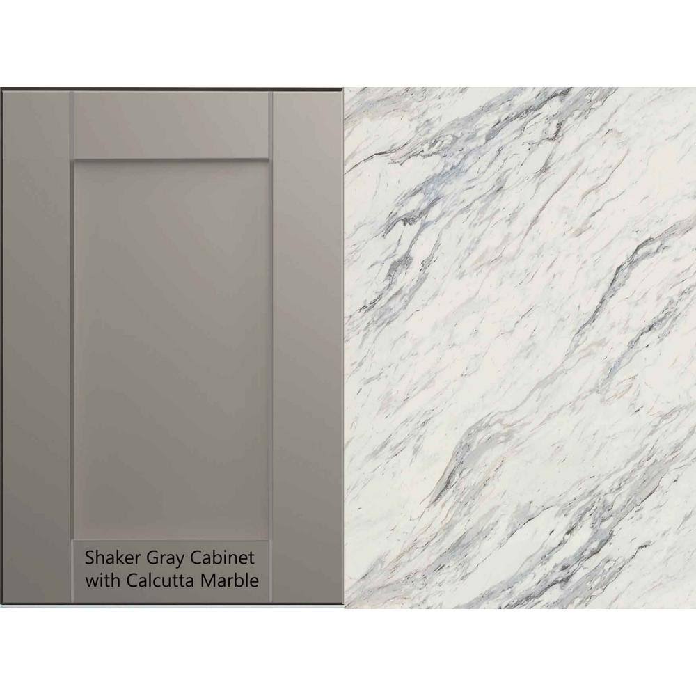 Laminate Countertop Kit Calcutta Marble Valencia Edge k7