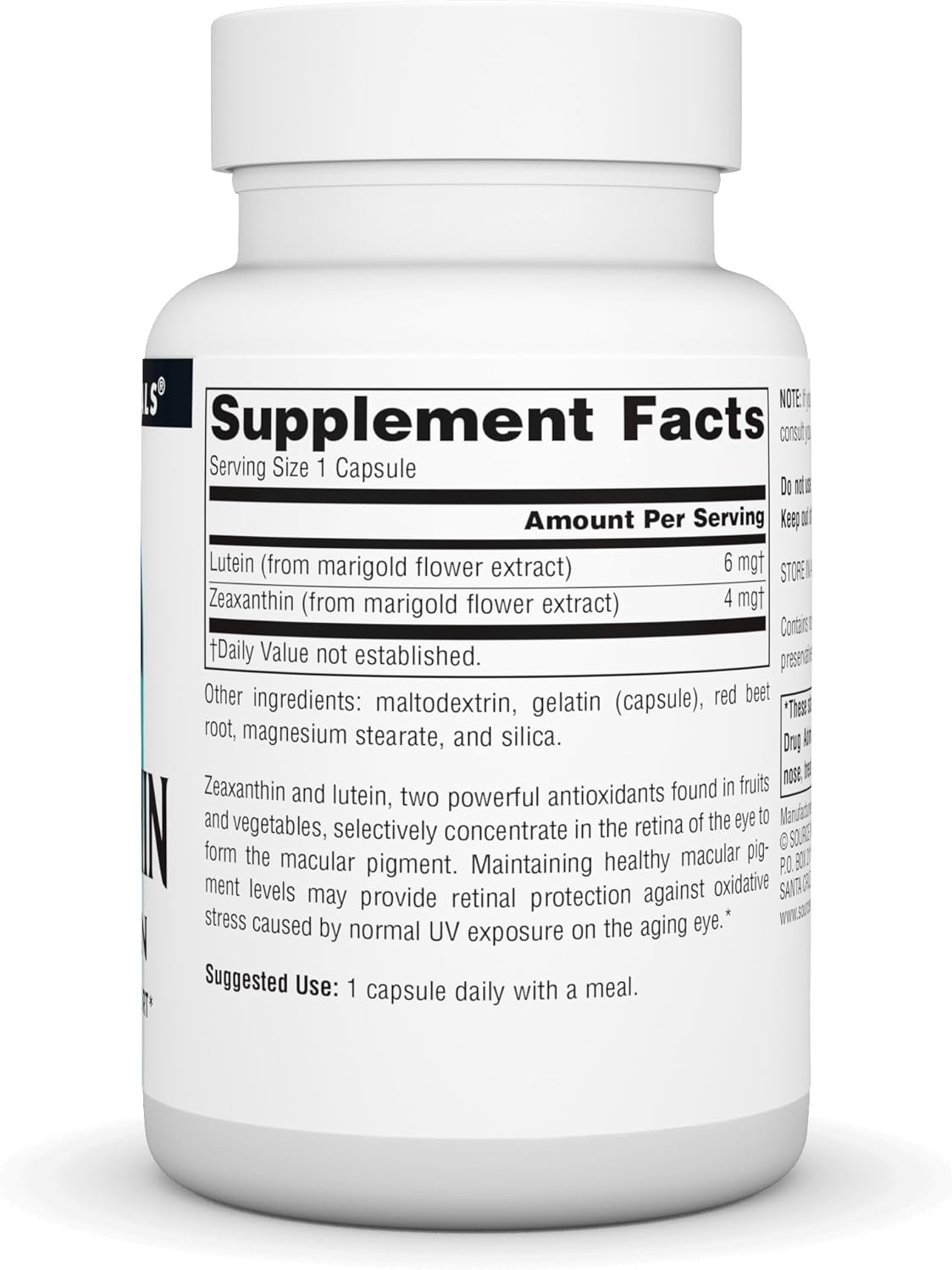 Zeaxanthin with Lutein Eye Support 10mg Capsules k7