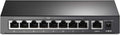 TP-Link 9 Port Fast Ethernet 10/100Mbps PoE Switch | 8 PoE+ Ports @65W | Sturdy Metal w/Shielded Ports | Limited Lifetime Protection | Extend Mode | Priority Mode | Isolation Mode (TL-SF1009P) Pack of 2