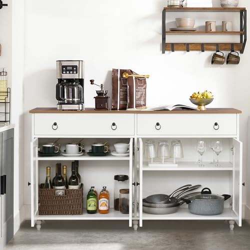 Black Buffet Cabinet with Storage and Gourd Legs k7m