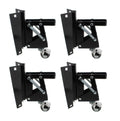 DCT Heavy-Duty Retractable Workbench Swivel Caster Wheels with Bracket 4-Pack