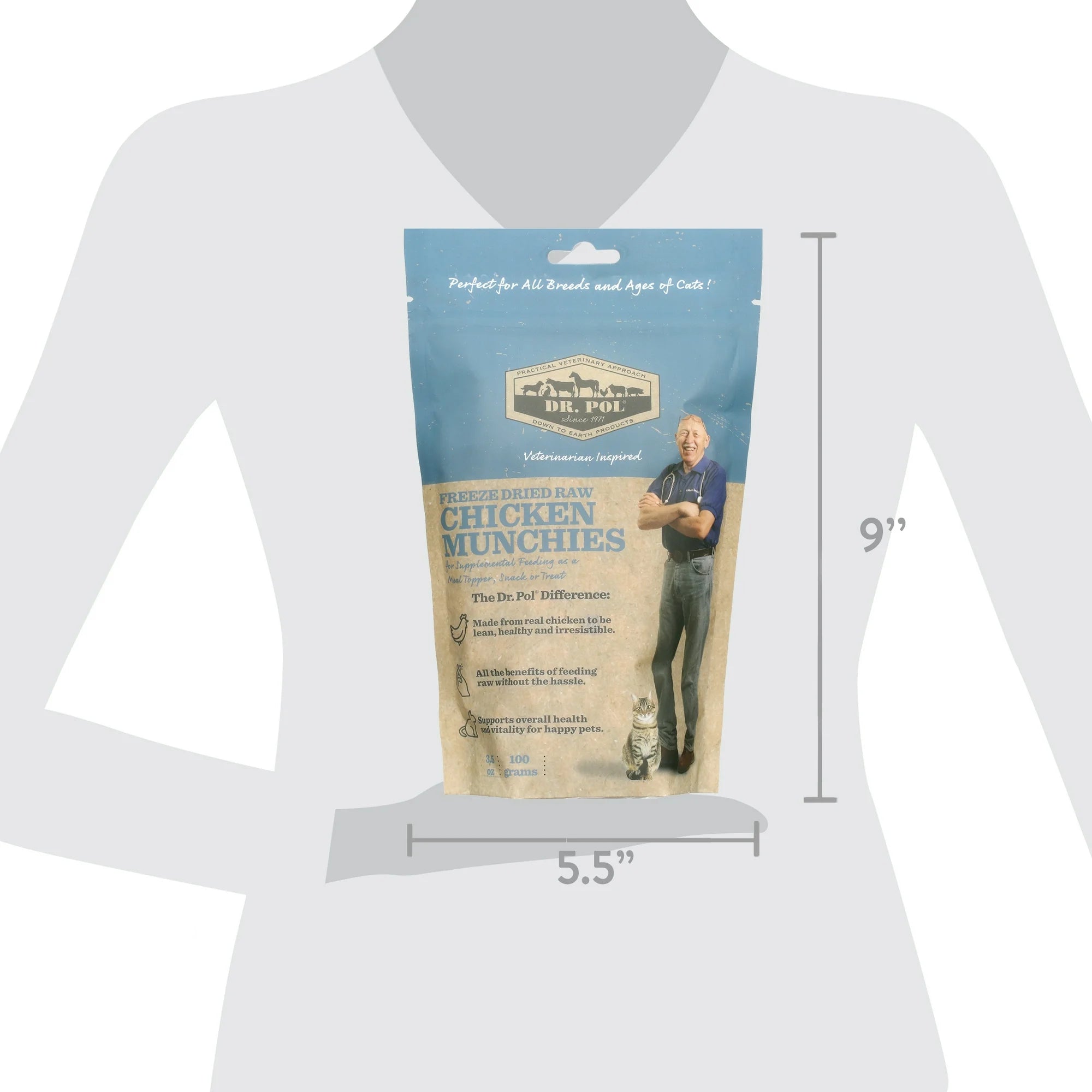 Freeze Dried Chicken Cat Treat Meal Topper k7x