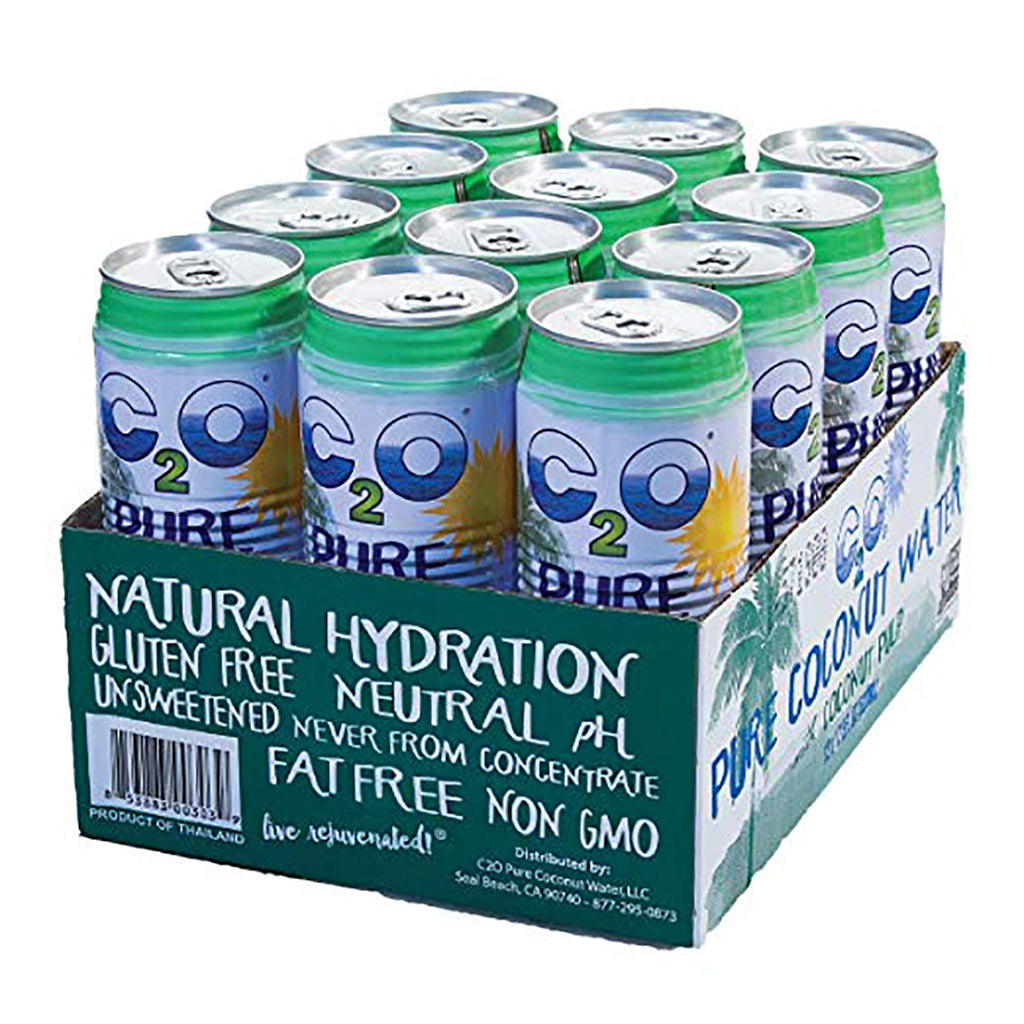 Coconut Water with Pulp, No Added Sugar, 17.5 fl oz Pack of 12 k7