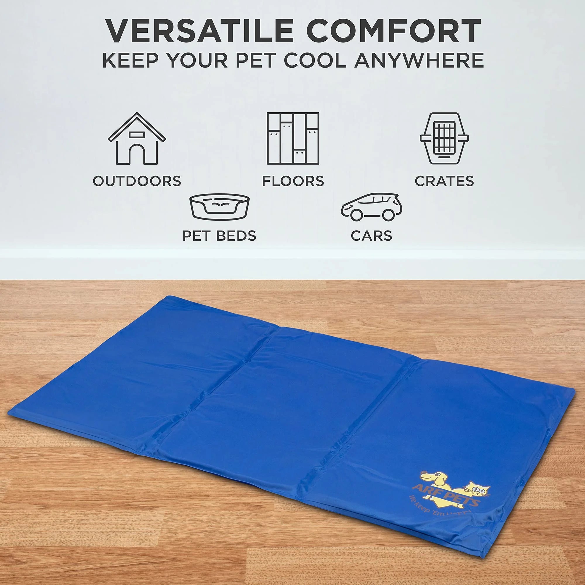 Cooling Mat for Pets Gel Bed Blue k7