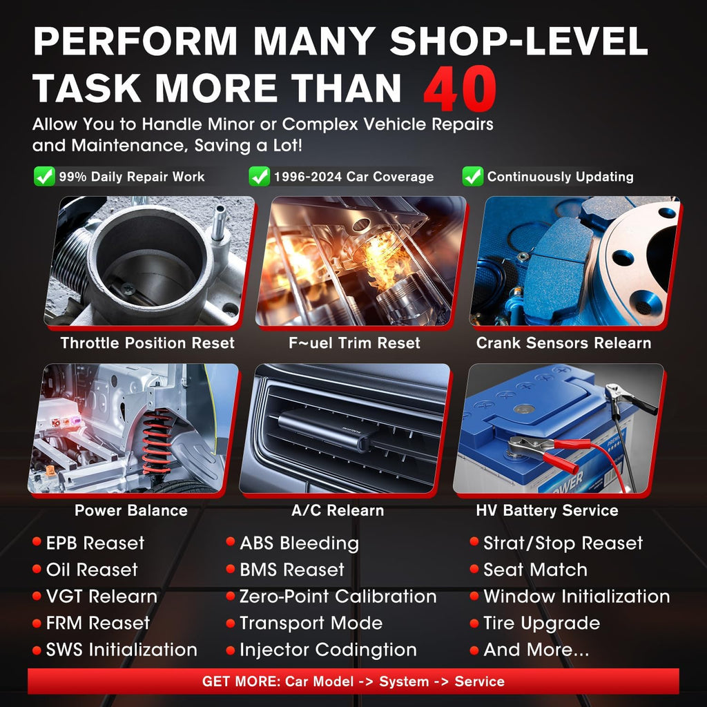Autel Scanner MaxiCOM MK900-BT 2024 OS 11 Bidirectional Scan Tool 40+ Reset CAN FD DoIP 3000+ Active Tests WiFi Print k7