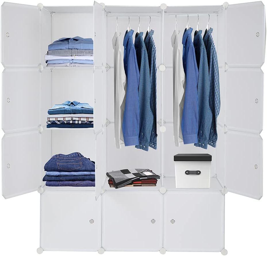 Cube Storage Organizer Shelves White a7