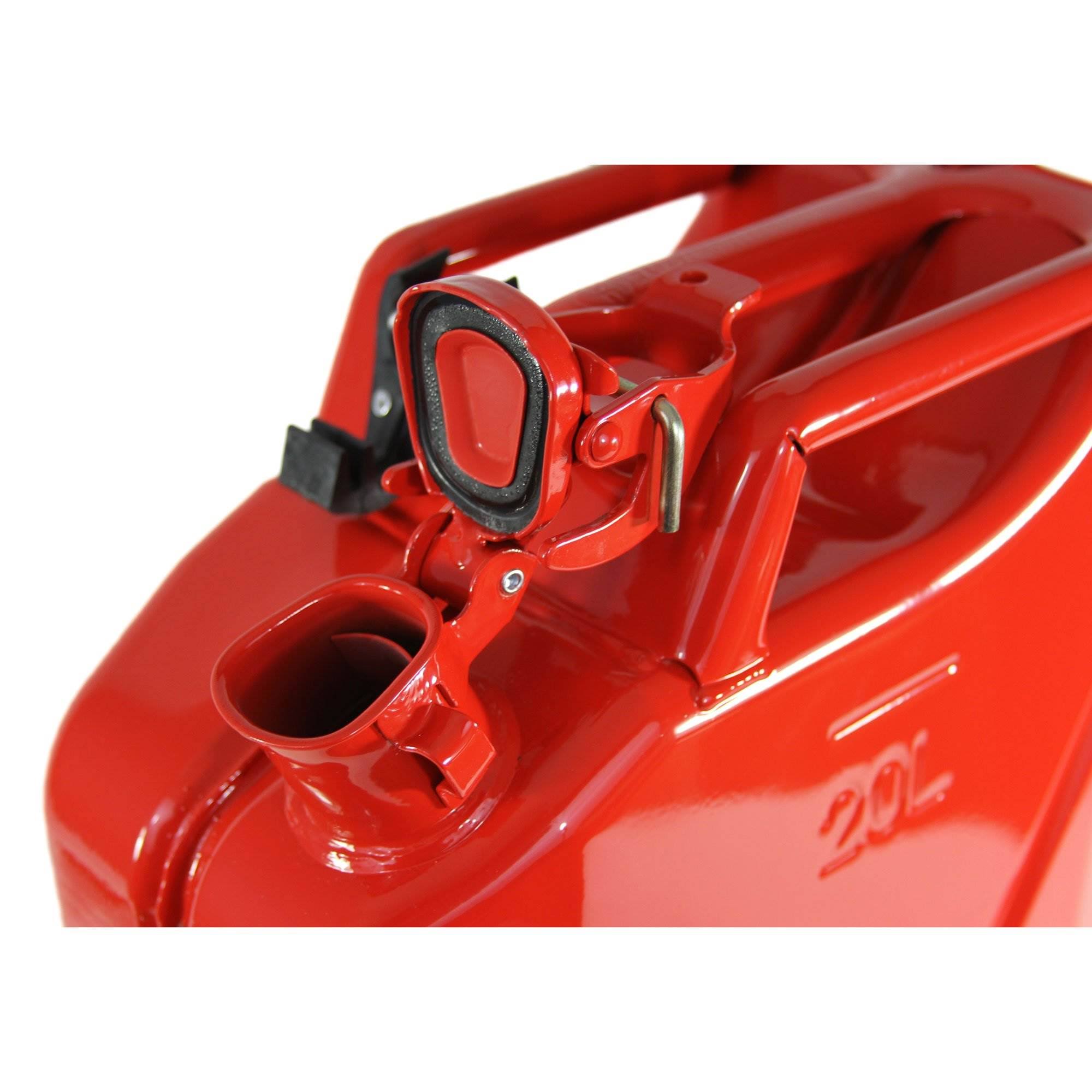 5.3 Gallon 20 Liter Carb Fuel Jerry Can with Spout Red k7m