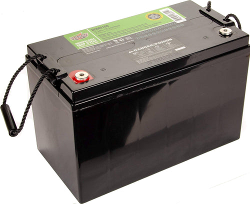 Interstate Batteries 12V 110 Ah SLA/AGM Deep Cycle Battery for Solar, Wind, and RV Applications - Insert Terminals (DCM0100)