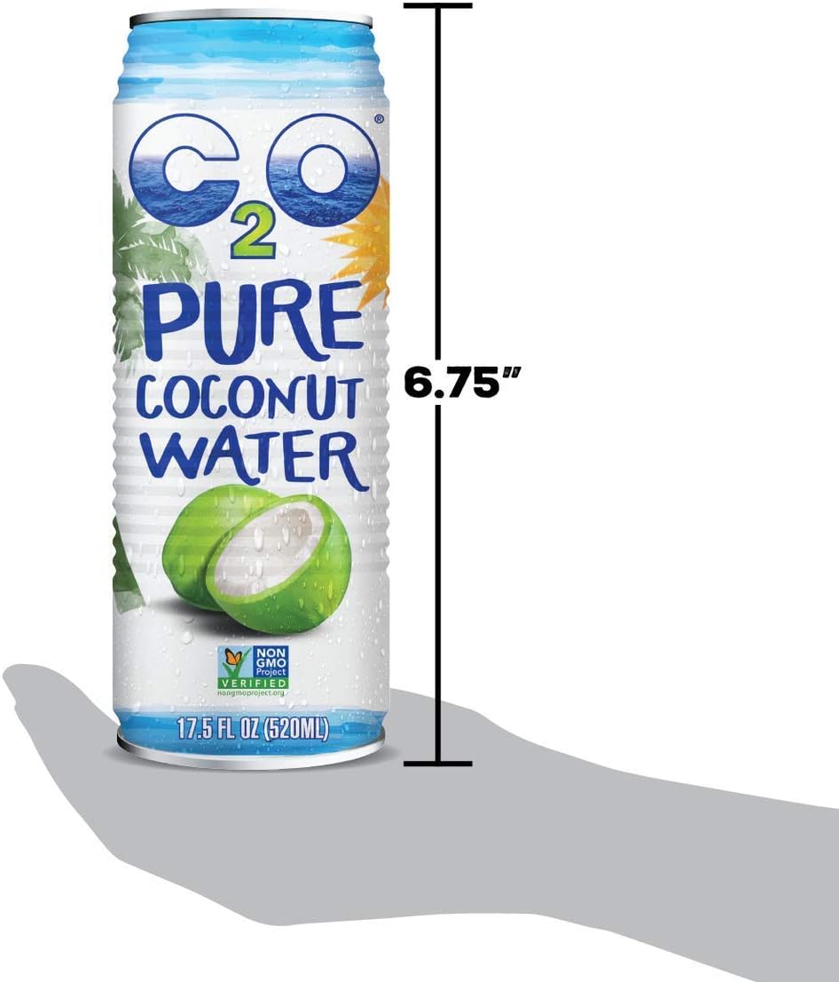 Coconut Water Unsweetened with Electrolytes 17.5 fl oz Pack of 12 k7