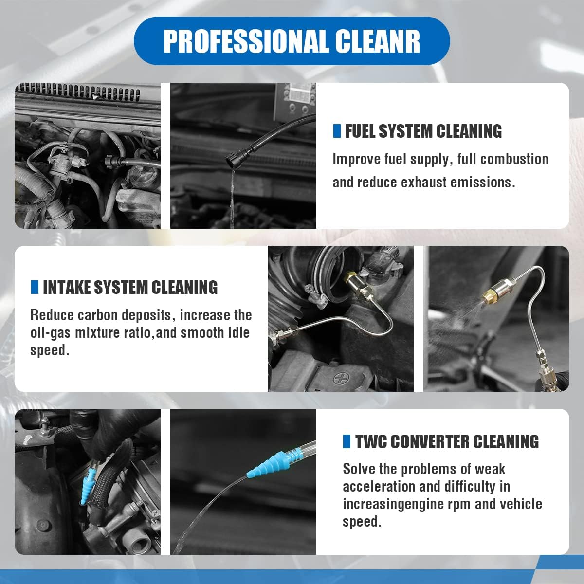 Fuel Injection System Cleaning Tool for Gasoline Car k7p