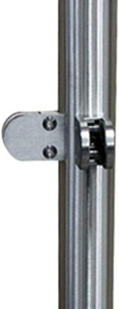 Glass Balustrade Railing Post Stainless Steel Handrail Garden Fencing 110cm Silver a7