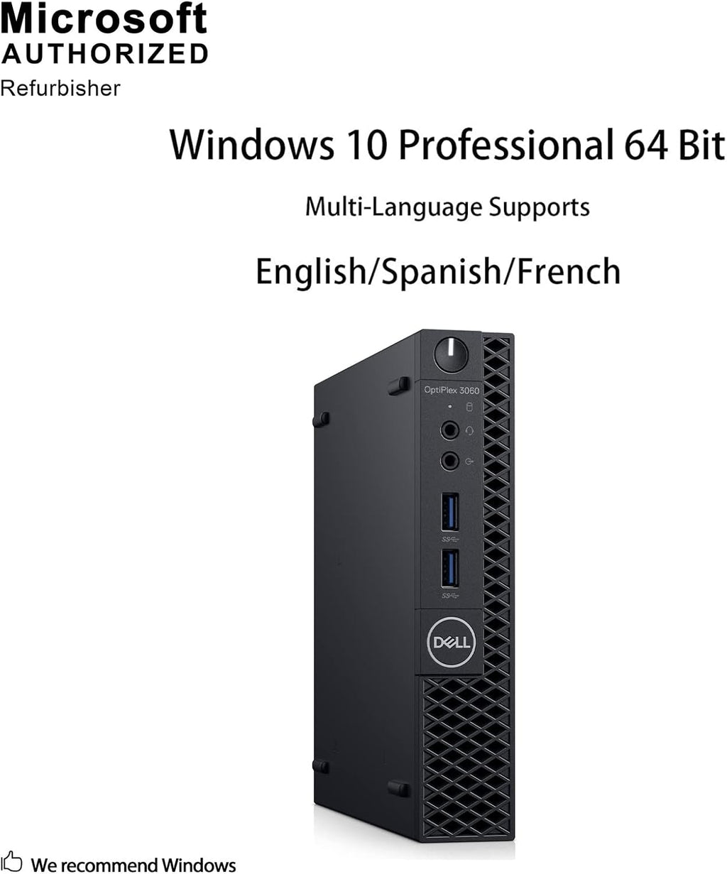 Micro PC Intel Core i5 8GB RAM 256GB SSD Windows 10 Pro k7