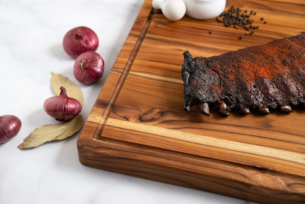 Large Wooden Cutting Board with Juice Groove 24x18x1.5 Inch a7