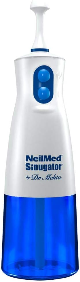 NeilMed Sinugator Cordless Pulsating Nasal Wash Kit with One Irrigator, 30 Premixed Packets and 3 AA Batteries a7