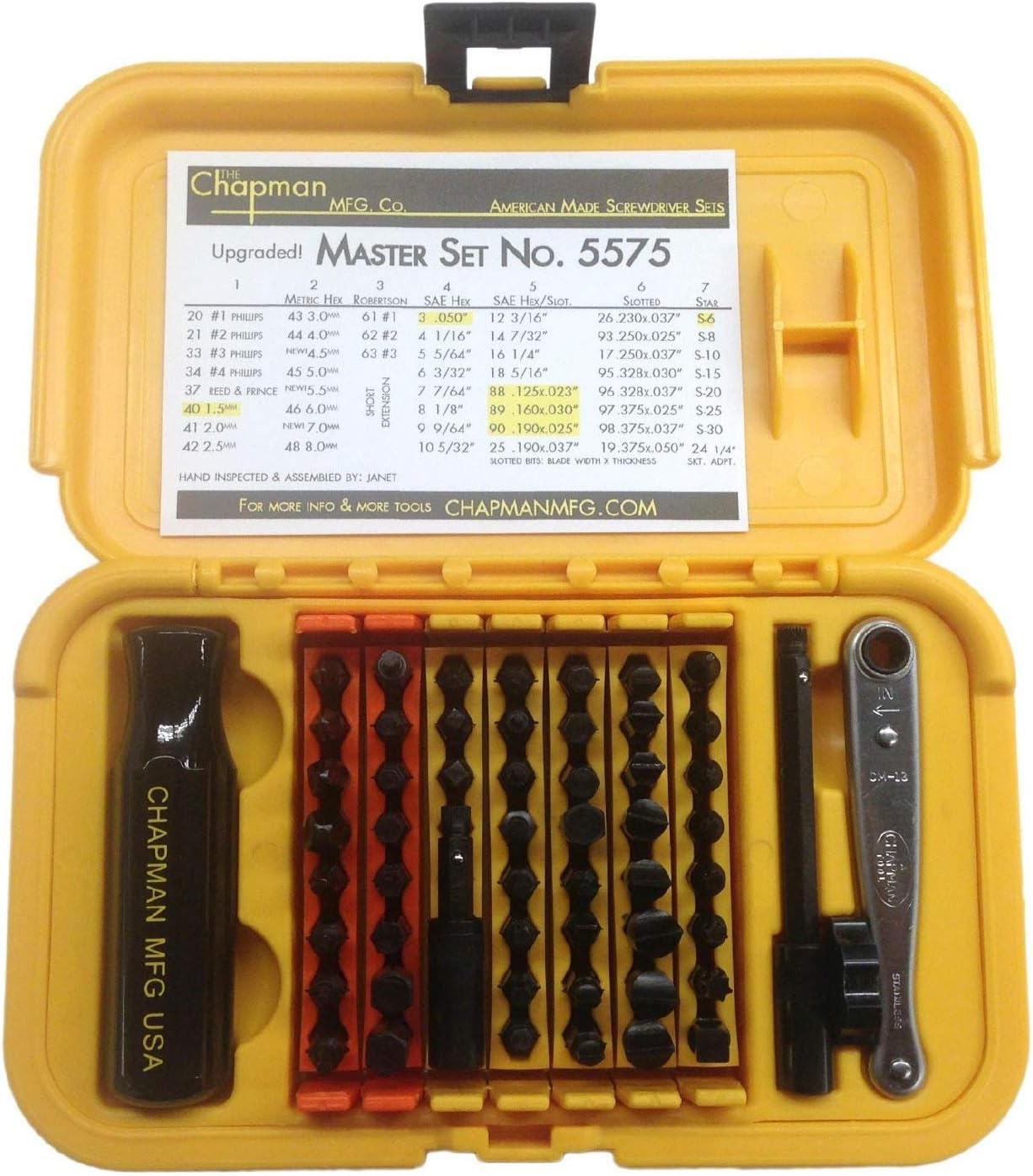 Screwdriver Set with 24 Insert Bits and Mini Ratchet Tool k7m