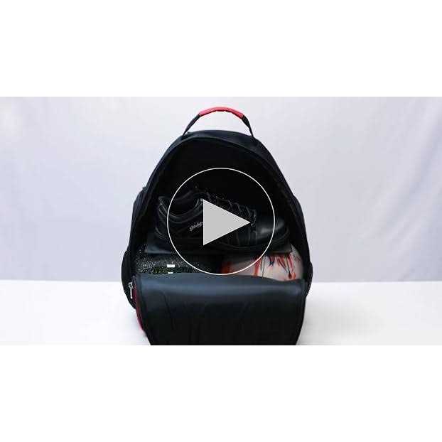 Bowling Backpack Black Red k7m