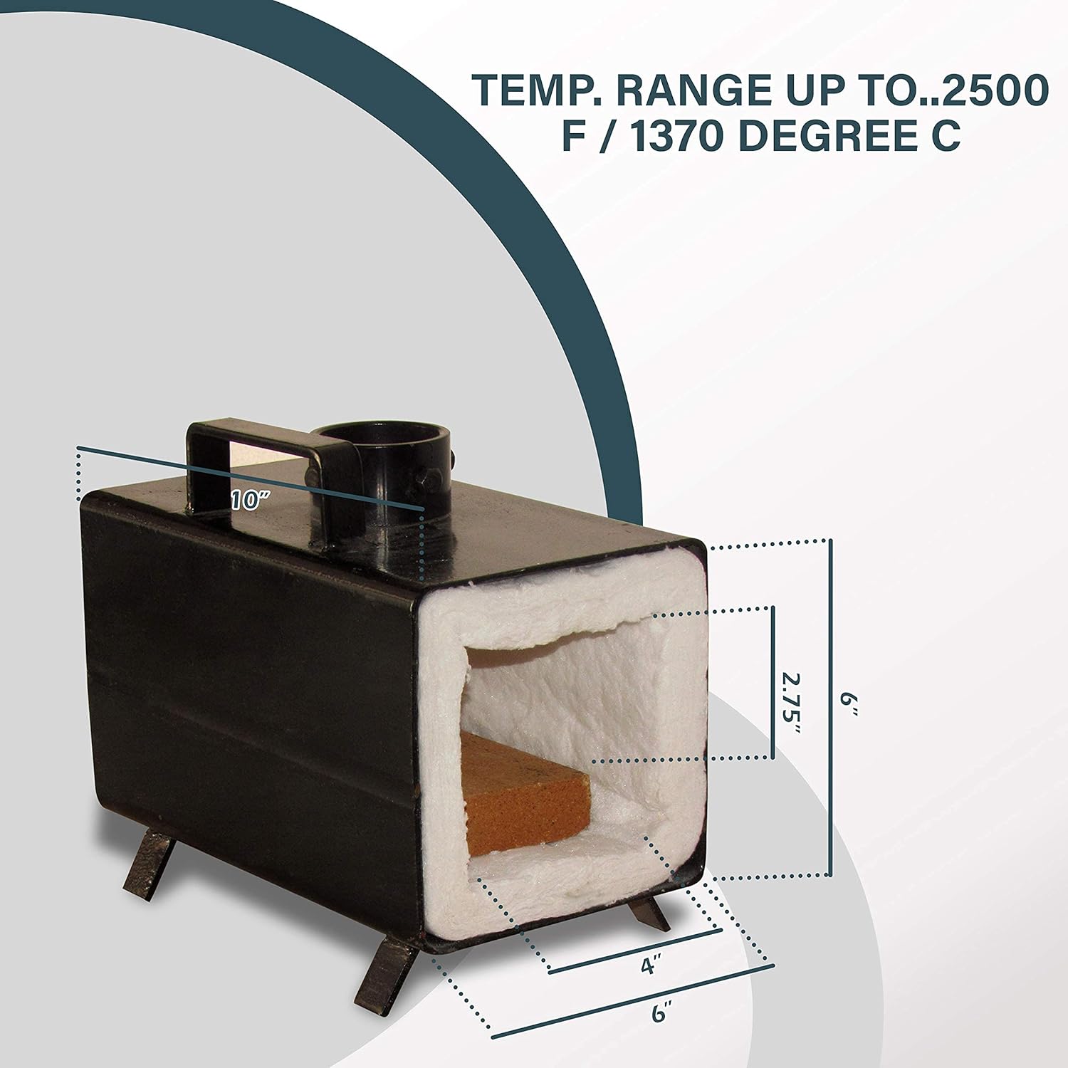 Portable Propane Gas Forge Single Burner with Stand k7m