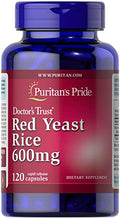 Puritan's Pride Red Yeast Rice 600 Mg, 120 Count