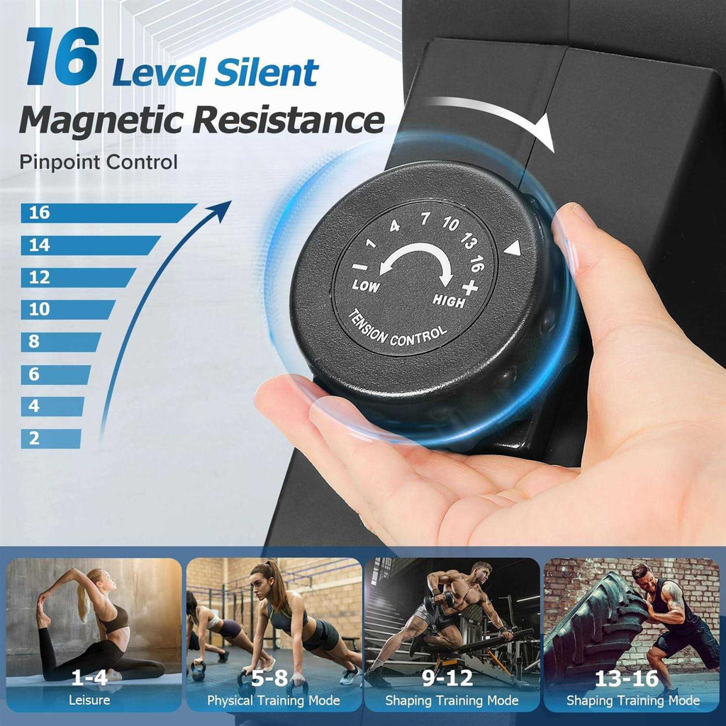 Magnetic Rowing Machine with LCD Monitor for Home Cardio k7x
