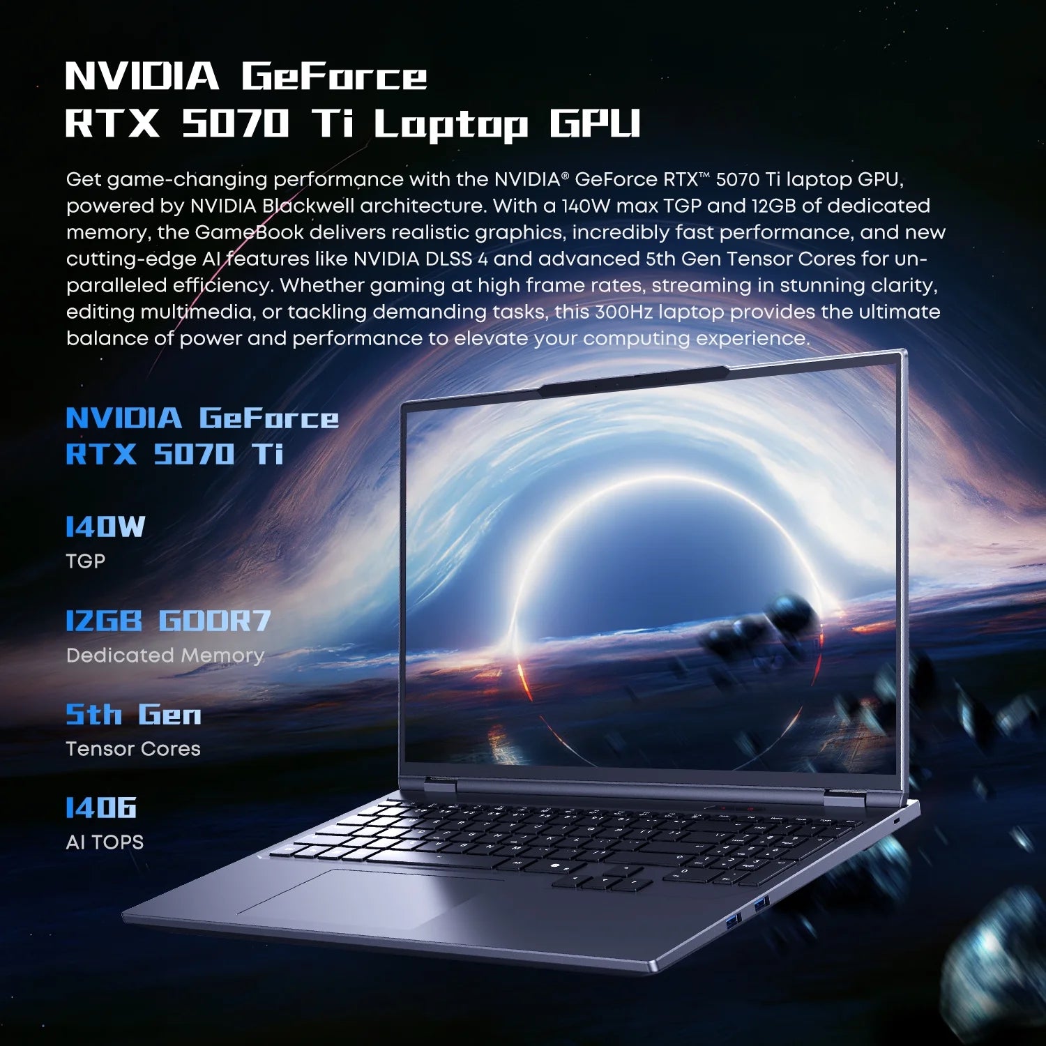 Gaming Laptop 16 inch RTX 5070Ti 32GB DDR5 1TB a7