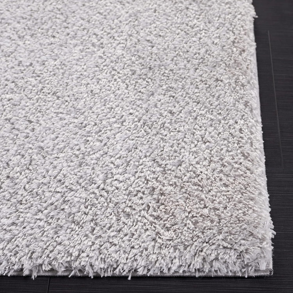 Shag Area Rug 8x10 Light Grey Non-Shedding Easy Care q7k