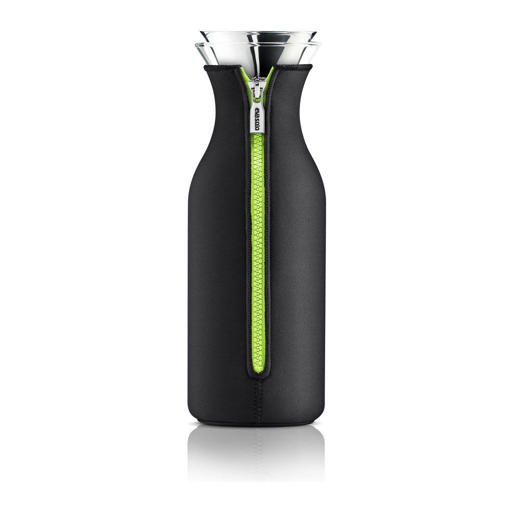 Fridge Carafe with Neoprene Cover 1 Liter Black Lime a7