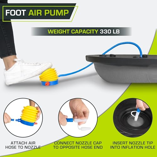 Balance Trainer Half Ball with Resistance Bands for Home Gym Workout k7m