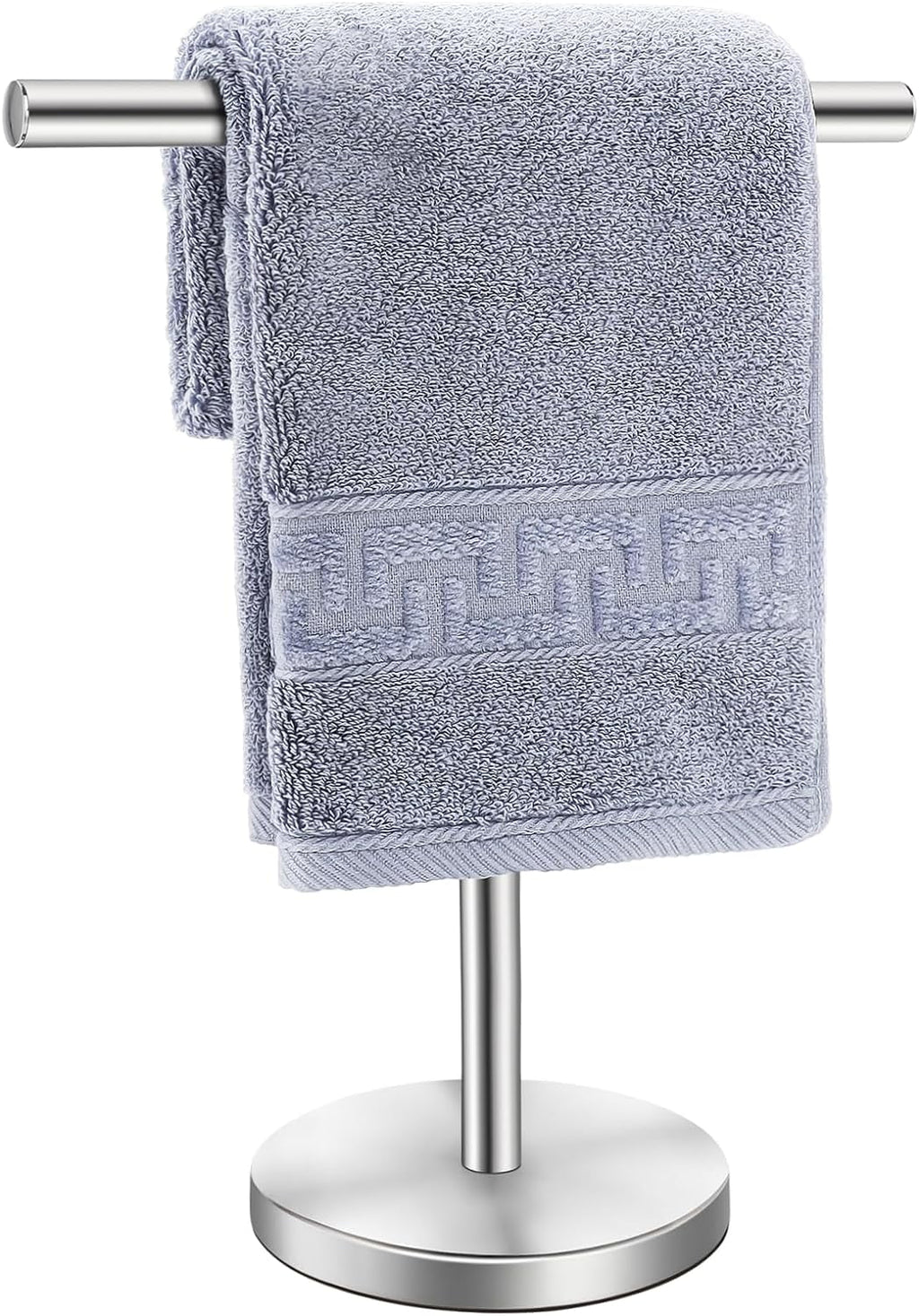 T-Shape Bath Towel Holder Stand Stainless Steel Matte Black k7