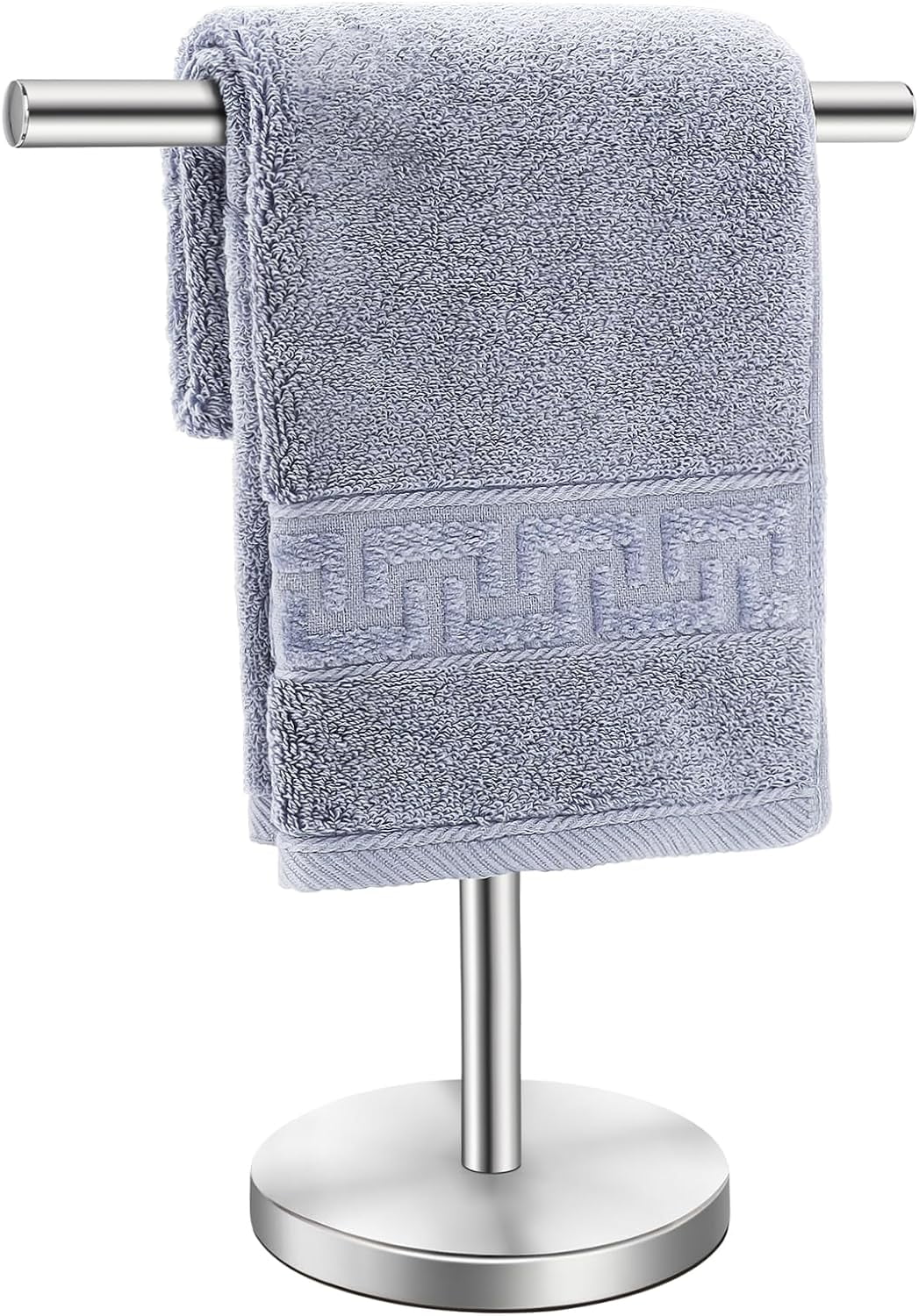 T-Shape Bath Towel Holder Stand Stainless Steel Matte Black k7