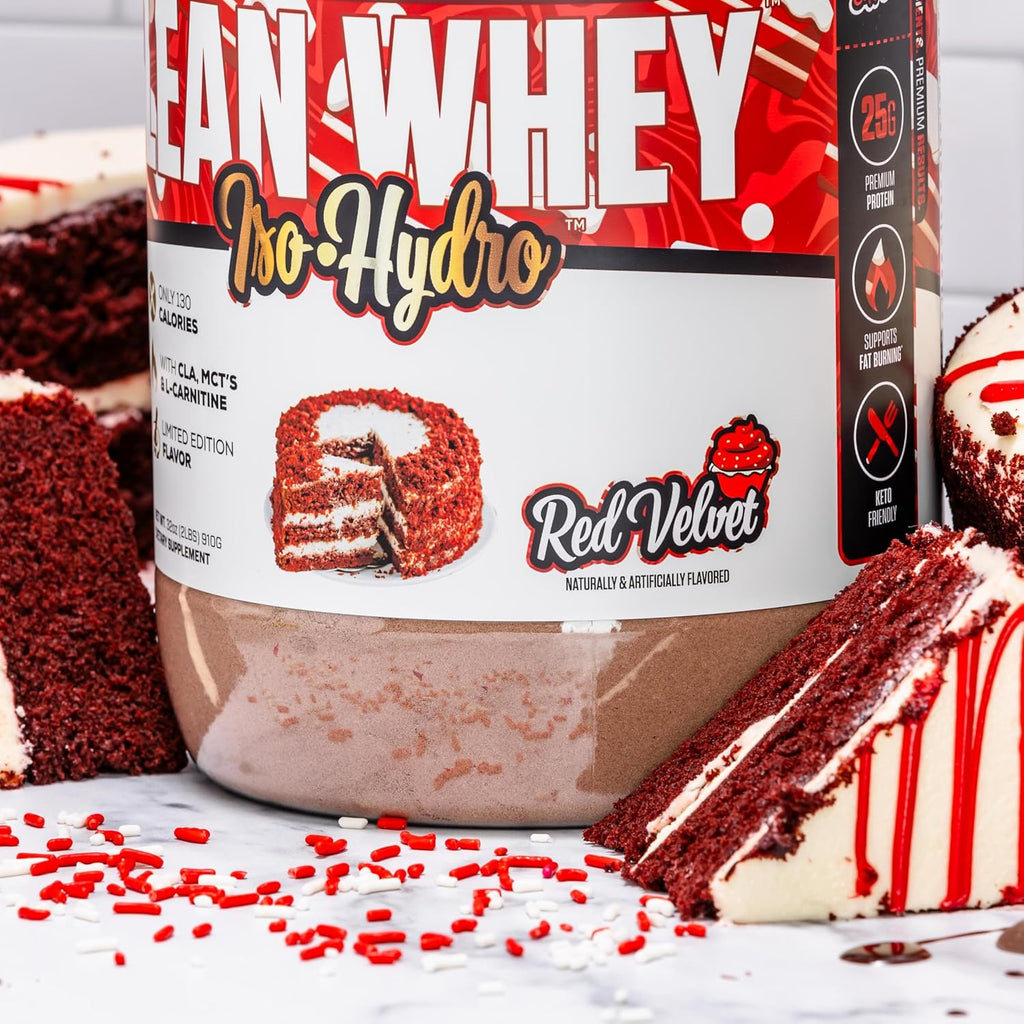 Whey Protein Isolate Powder 25g Per Scoop 2lb Red Velvet k7