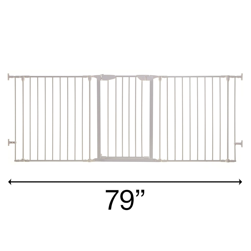 Baby Gate for Stairs White a7