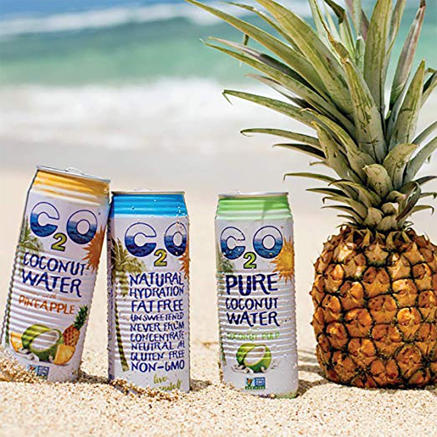 Coconut Water Unsweetened with Electrolytes 17.5 fl oz Pack of 12 k7