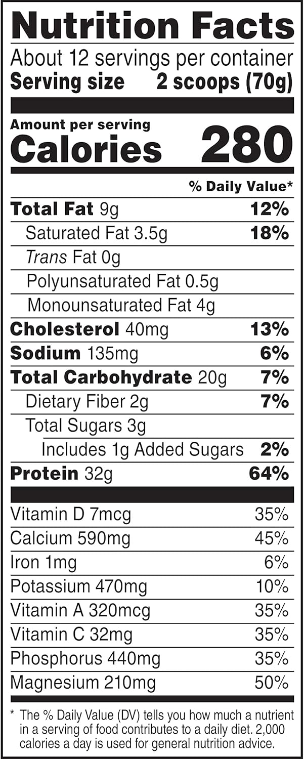 Protein Powder Supplement Intense Vanilla 2 Pound k7