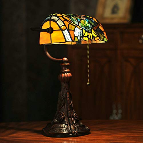 Stained Glass Table Lamp for Living Room Bedside 15.5 Inch k7