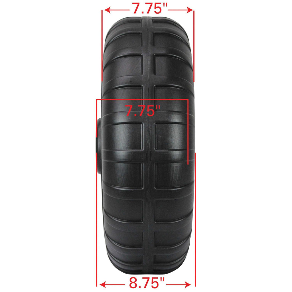 Heavy-Duty Plastic Roll-In Dock Boat Lift Wheel a7k