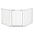 Dreambaby Newport Adapta Baby Gate - Use at Top or Bottom of Stairs - for Straight, Angled or Irregular Shaped Openings (White)