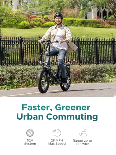 Electric Bike for Adults 20 Fat Tire 52V 13Ah Removable Battery 68Miles 28MPH 7 Speed Dual Suspension k7