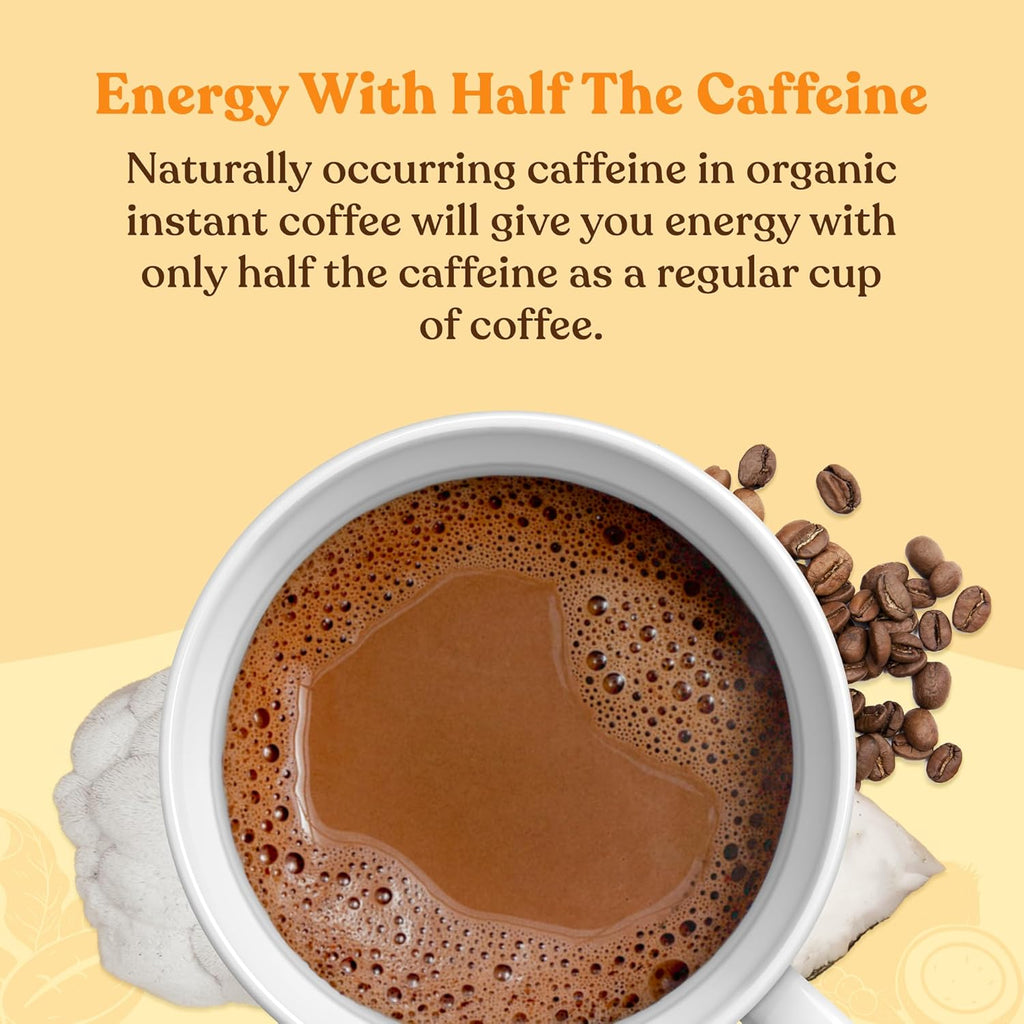 Organic Instant Coffee Latte Mix with Lion's Mane & Coconut Milk Powder a7
