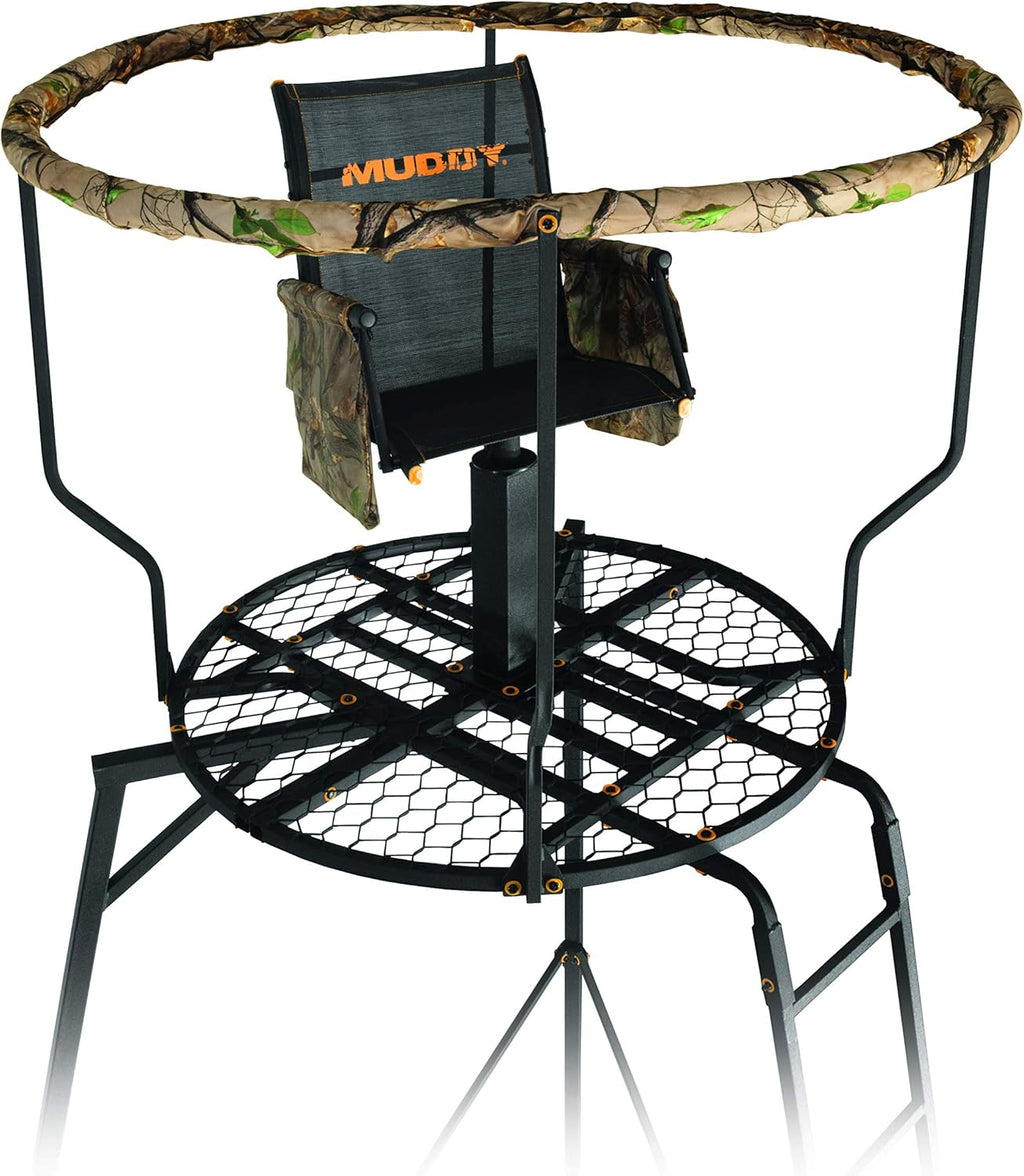 Outdoor Hunting Tripod Stand with 360-Degree Seat, 300 lb Capacity k7m