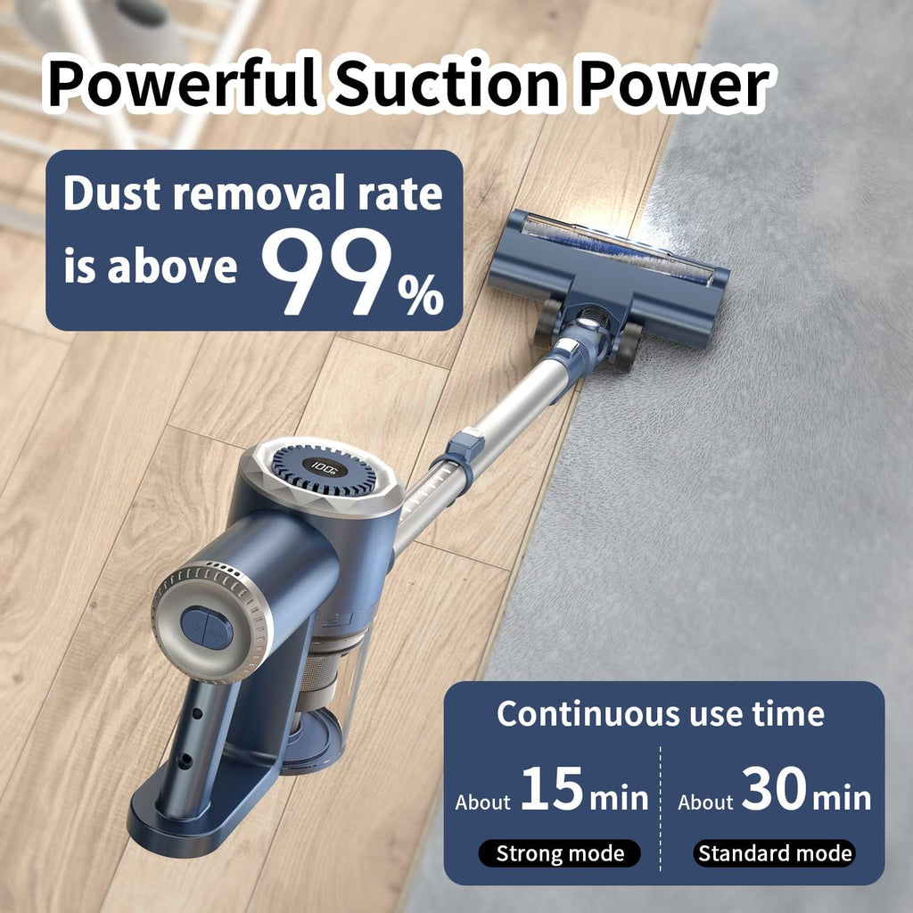 Cordless Stick Vacuum Cleaner with LED Display 20000Pa 4in1 Lightweight a7