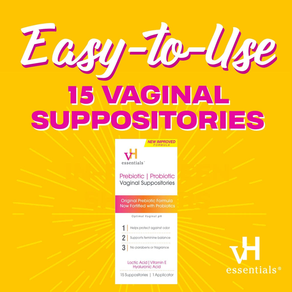 Prebiotic pH Balanced Vaginal Suppositories, 15 Count k7