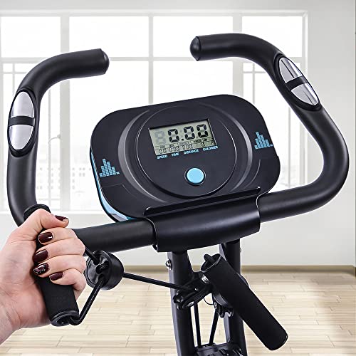 Exercise Bike 2-in-1 Magnetic Resistance Foldable Indoor Cycling k7